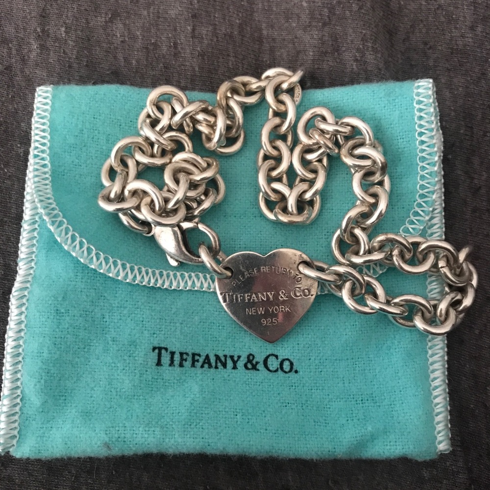 Tiffany & co heart tag necklace